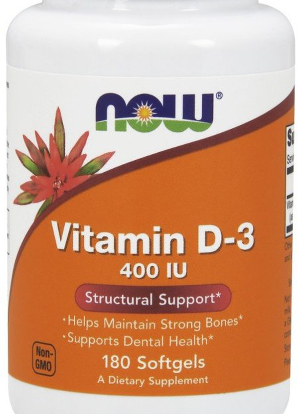 Вітамін D-3 Vitamin D-3 400 IU 180 caps Now (256995329)