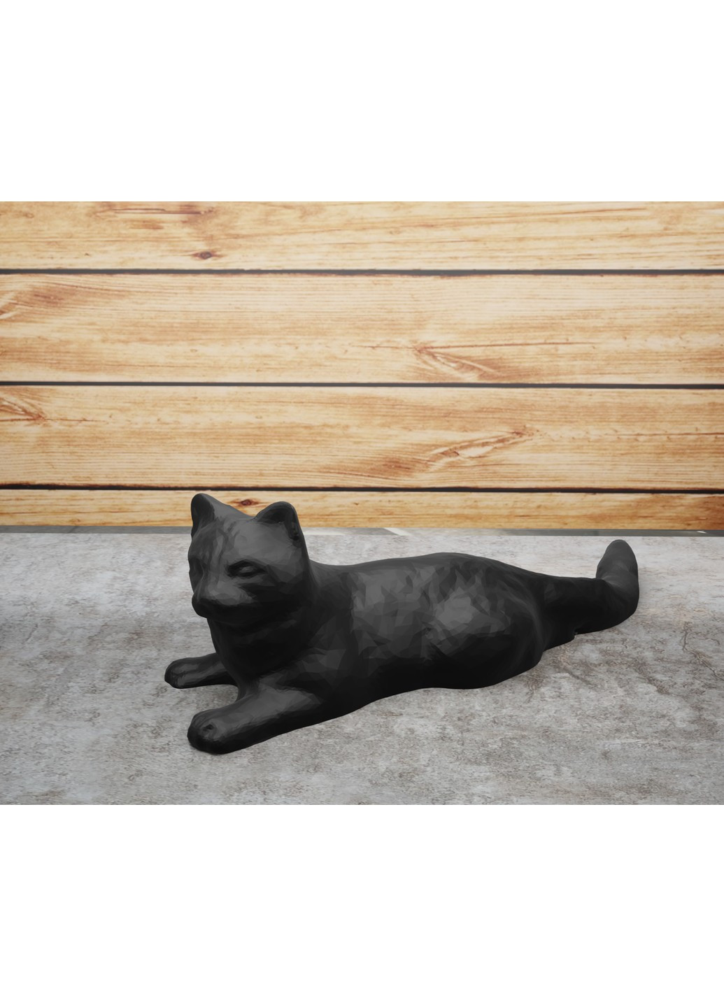 Статуетка лежача кішка з довгим хаостом ЗаСвіт (261555461)
