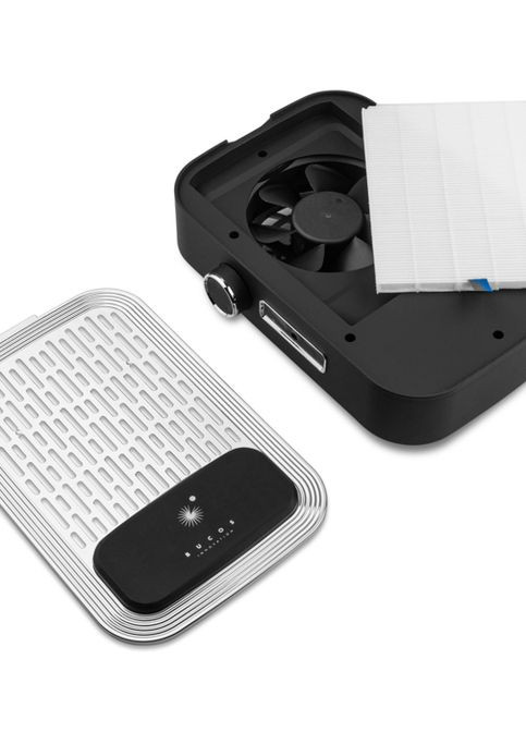 Витяжка для манікюру Bucos Cyclone V3-B BLACK з фільтром НЕРА й акумулятором 100 W (чорна) No Brand (276069680)