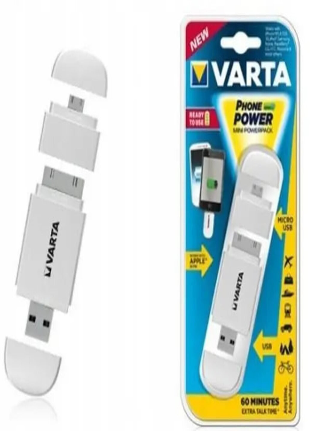 Мини Power Bank 400 мАч micro USB Varta (263518808)