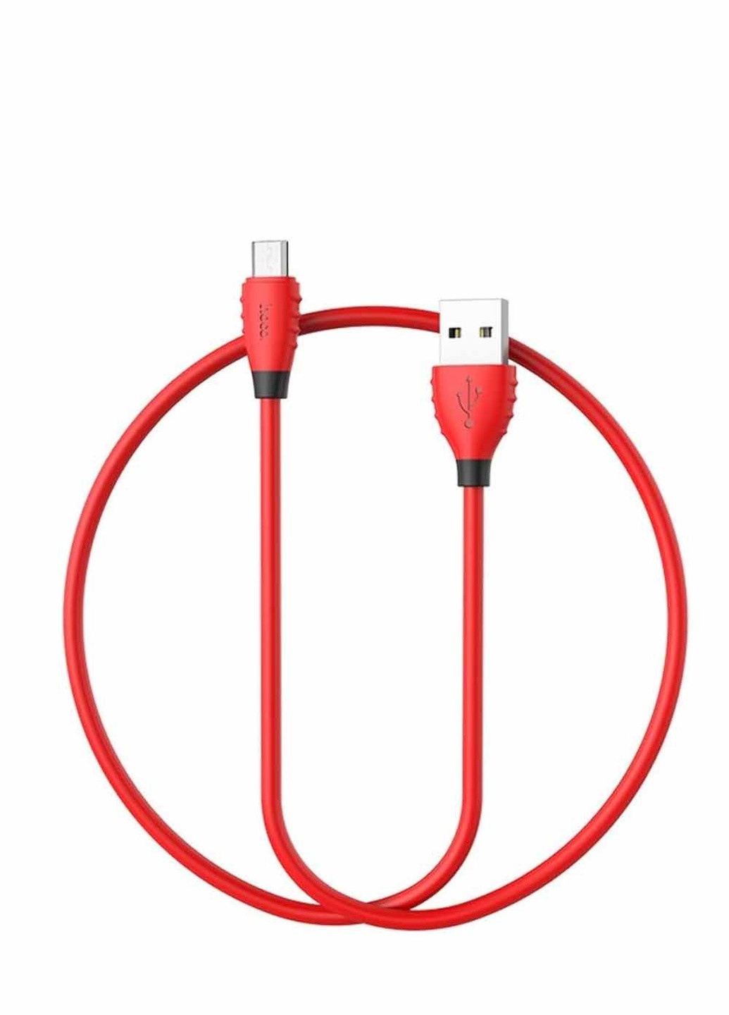 USB кабель X27 1,2m Micro колір червоний ЦБ-00192788 Hoco (259465579)