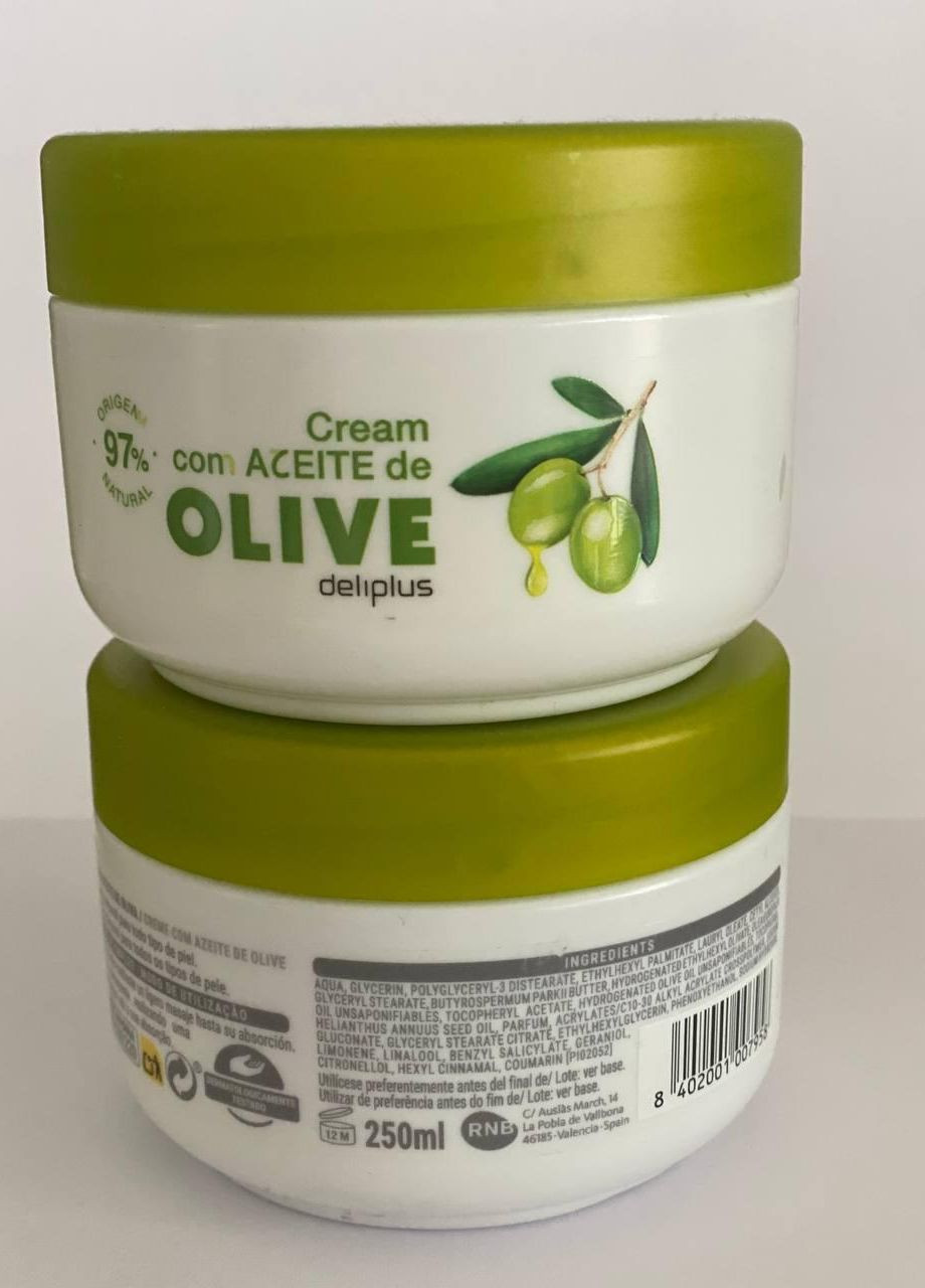 Крем для тела с оливковым маслом OLIVE 250 мл Deliplus (277976087)