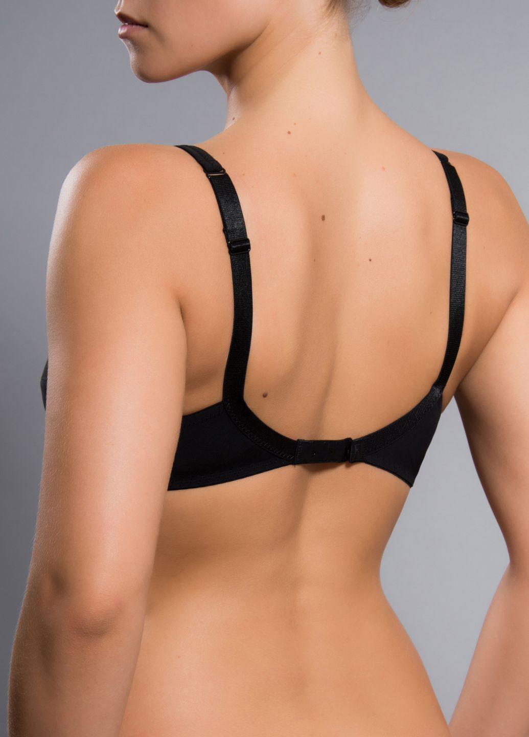 Чёрный бюстгальтер u 6149 c черный Acousma с косточками нейлон