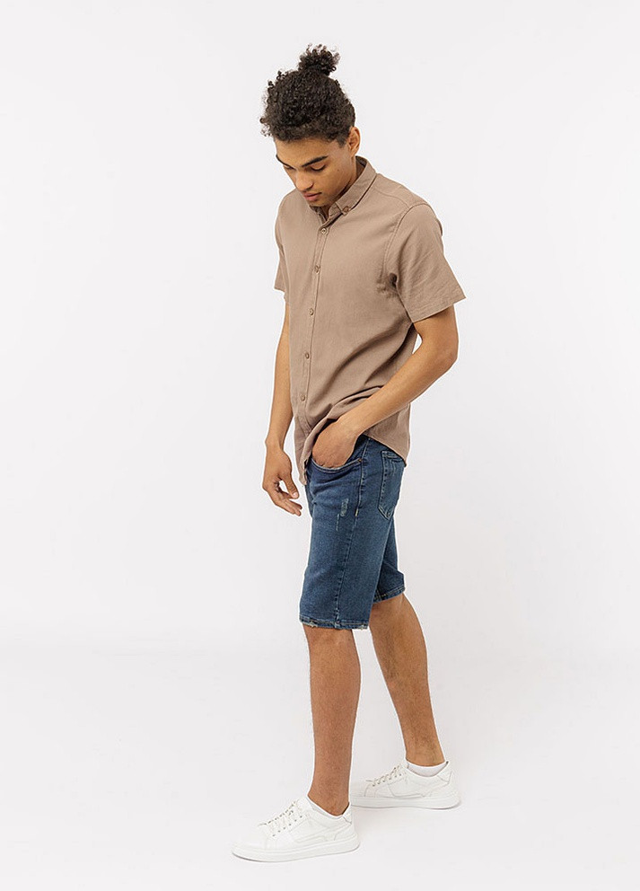 Чоловічі джинсові шорти колір синій ЦБ-00218864 INTERCODE (259498652)