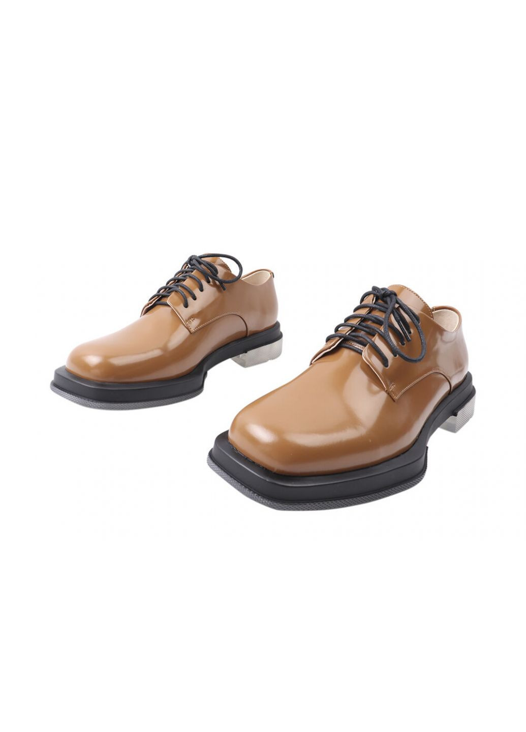 Туфлі жіночі з натуральної шкіри, на низькому ходу, коричневі, Brocoly 327-21dtc (257437859)
