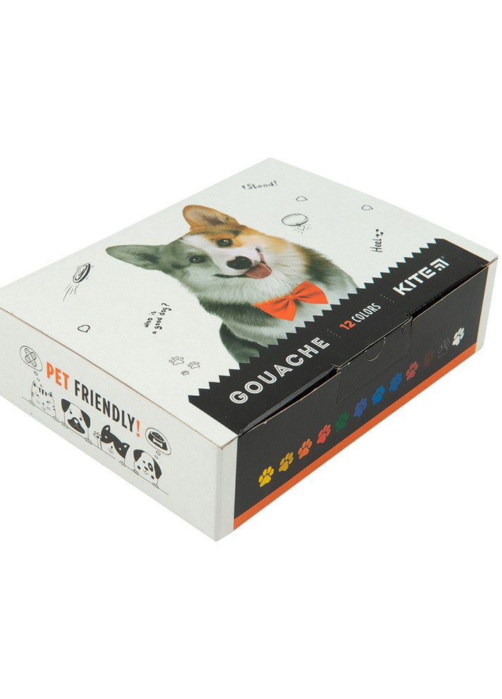 Фарба Гуаш 12 кольорів Dogs колір різнокольоровий ЦБ-00223052 Kite (259961160)