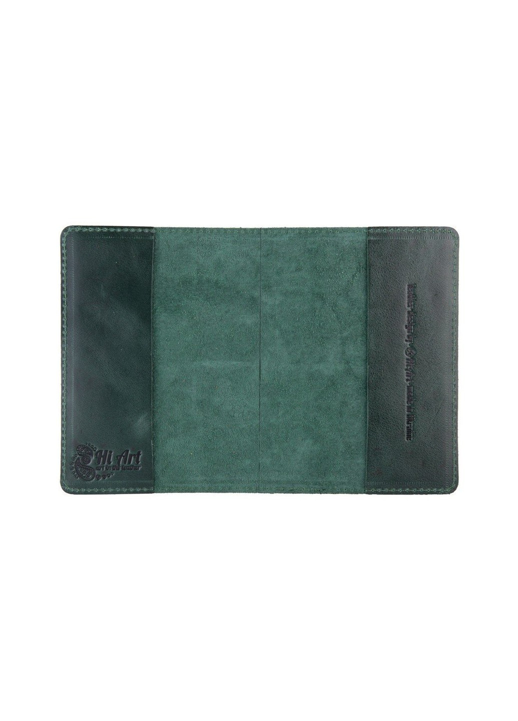 Кожаная обложка на паспорт HiArt PC-01 Crystal Red Buta Art Красный Hi Art (268371901)