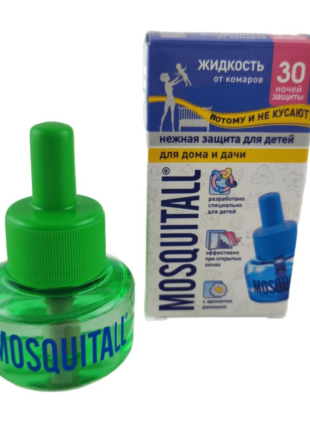 Жидкость от комаров Нежная защита для детей на 30 ночей, 30мл (000024) Mosquitall (260495605)