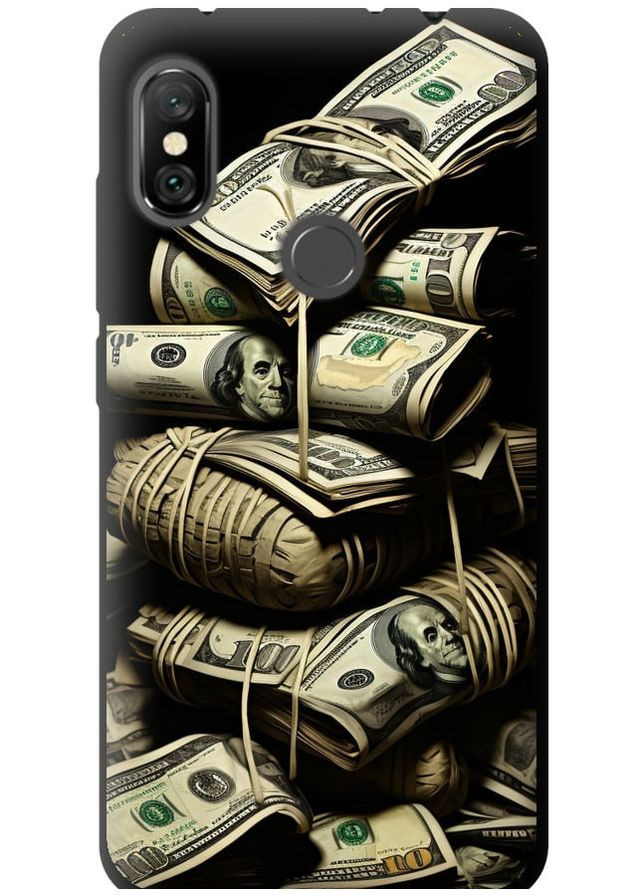 TPU чорний чохол 'Великі гроші' для Endorphone Xiaomi Redmi Note 6 Pro (267319410)