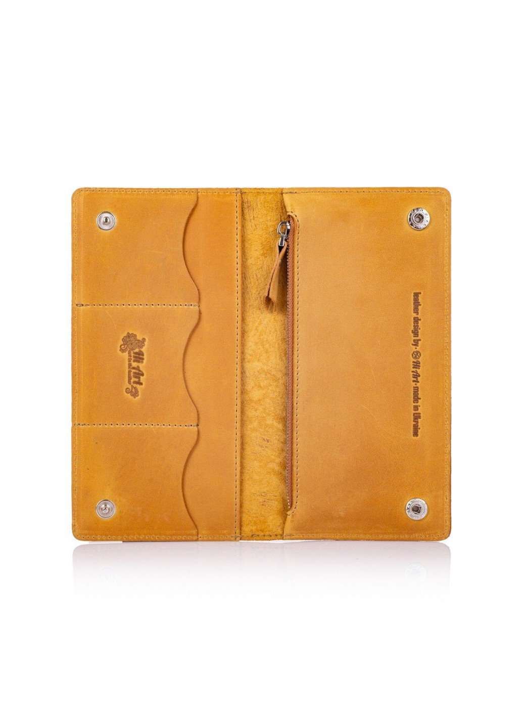 Кожаное портмоне Mehendi Classic WP-05-S18-0935-T006 Жёлтый Hi Art (268371761)