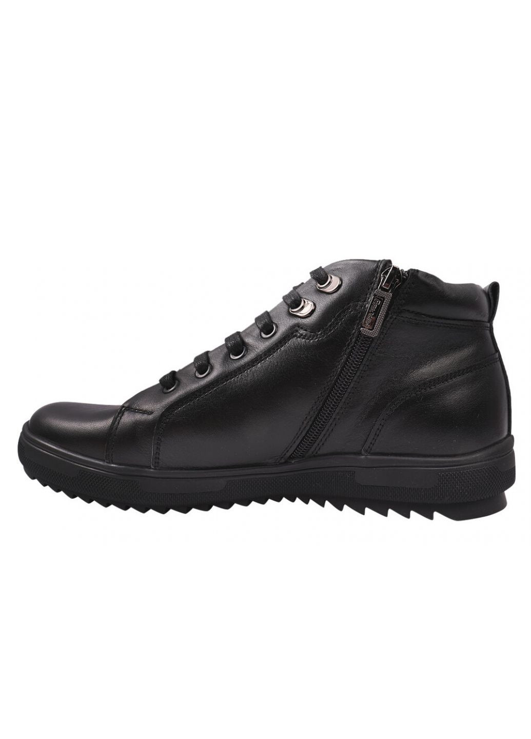 Черные ботинки мужские из натуральной кожи, на низком ходу, на шнуровке, черные, украина Brionis