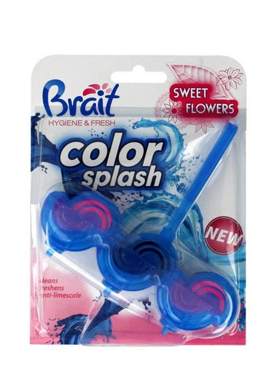 Туалетний блок підвісний Color Splash Sweet Flowers 45 г Brait (267323552)