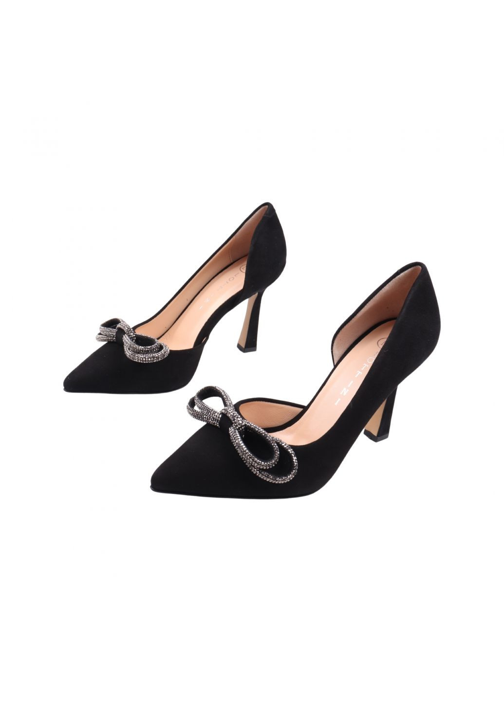 Туфлі жіночі чорні натуральна замша Lottini 216-23dt (257454382)