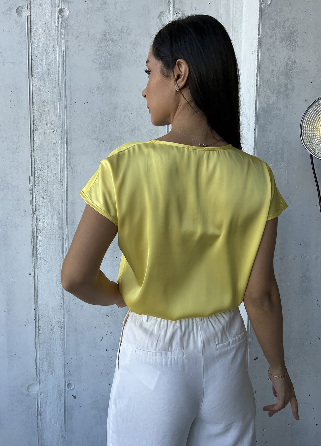Желтая демисезонная нежная и яркая женская блузка INNOE Блуза
