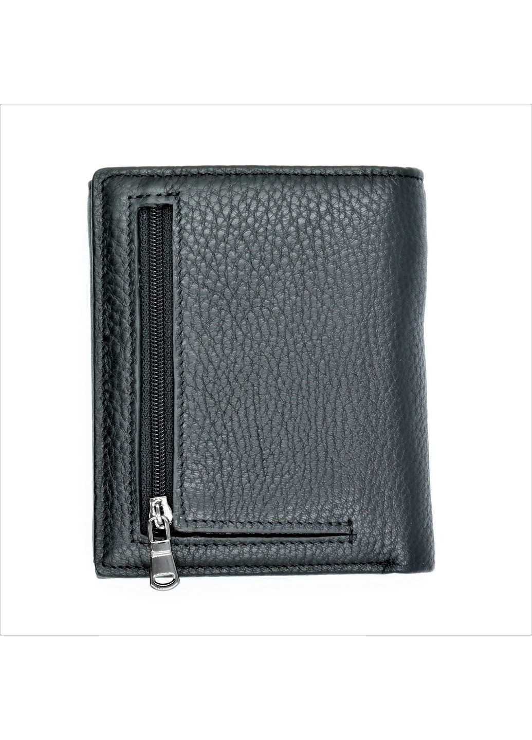 Чоловічий шкіряний гаманець 12 х 10 х 2 см Чорний wtro-nw-163-15-2-02 Weatro (272596047)
