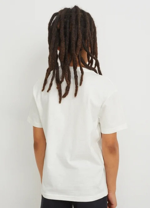 Белая летняя подростковая футболка для мальчика 2201469 C&A