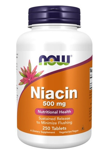 Niacin 500 mg 250 Tabs Now Foods (256725182)