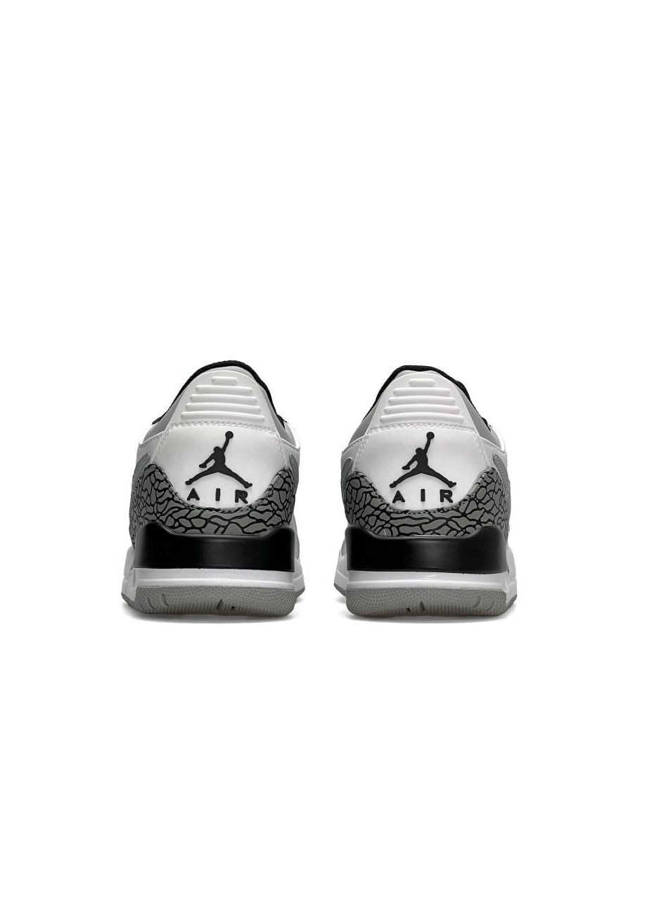 Білі осінні кросівки жіночі, вьетнам Nike Air Jordan Legasy 312 Low White Black Gray