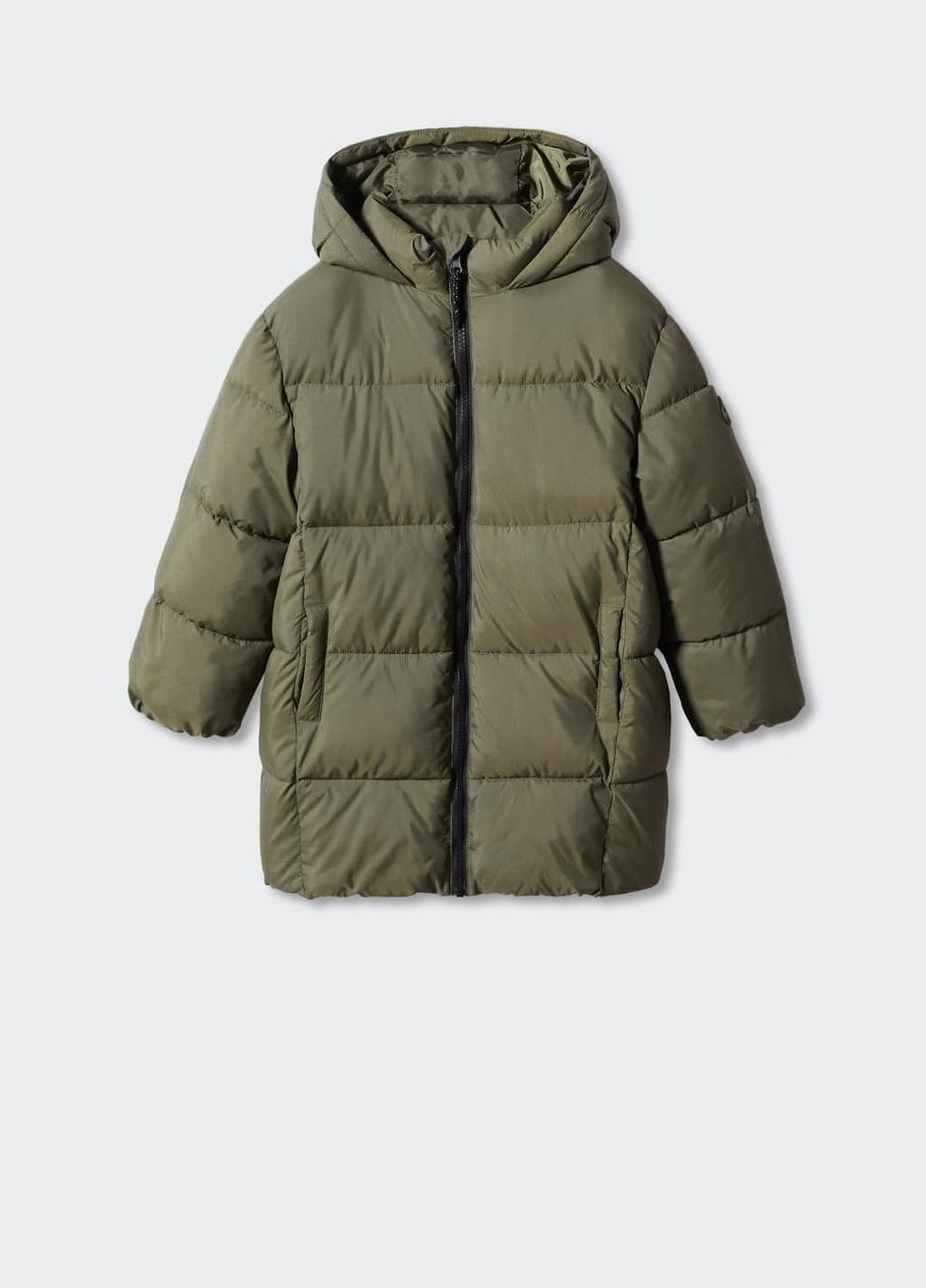 Оливковая (хаки) демисезонная демисезонная куртка для мальчика 9003 140 см хаки 67415 Mango