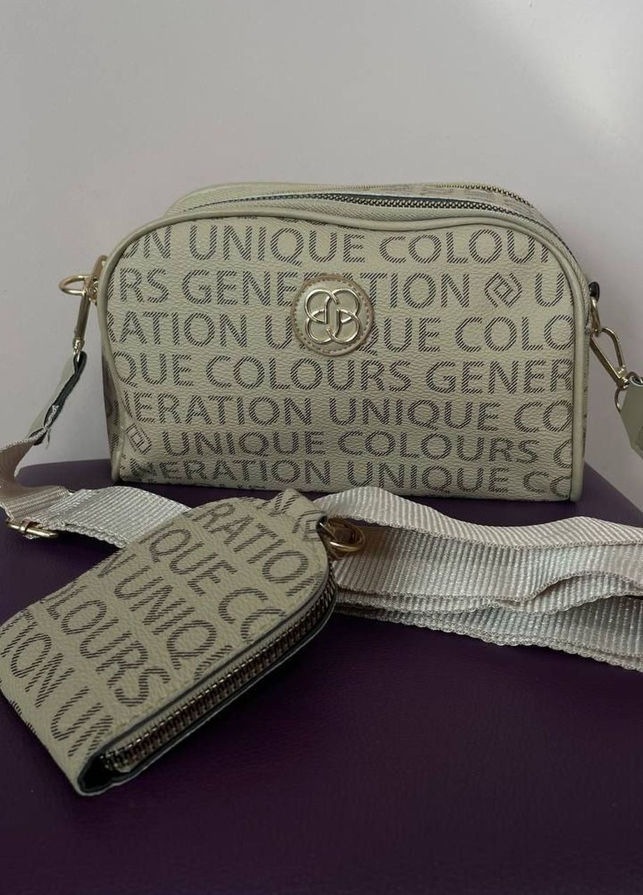 Турецкая кросс-боди сумка с подкладкой и двумя отделениями, шикарная мини сумочка из экокожи с регулируемым ремешком No Brand р-1359-32 (268125625)