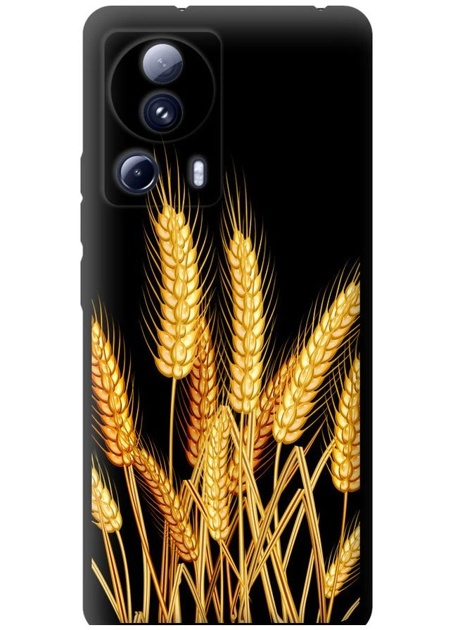 TPU чорний чохол 'Колоски пшениці' для Endorphone Xiaomi 13 Lite (276964569)