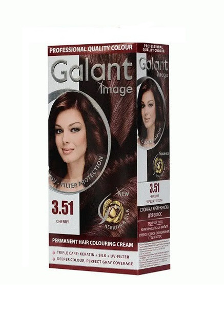 Стойкая крем-краска для волос Image 3.51 черешня 115 мл Galant (258512378)