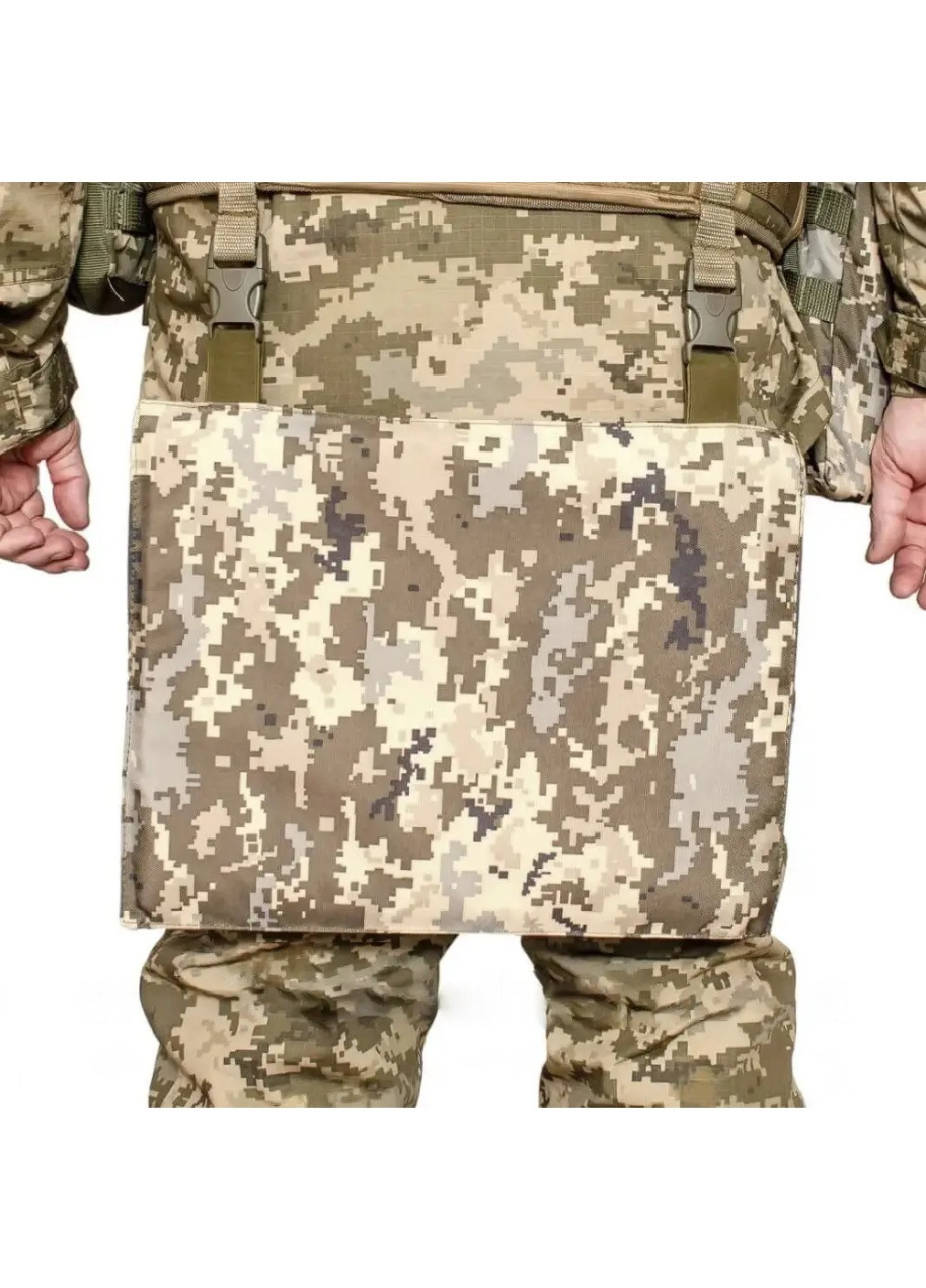 Каремат килимок переносний армійський військовий тактичний з системою Molle універсальний розмір 40х27см (474294-Prob) Піксель Unbranded (258025289)