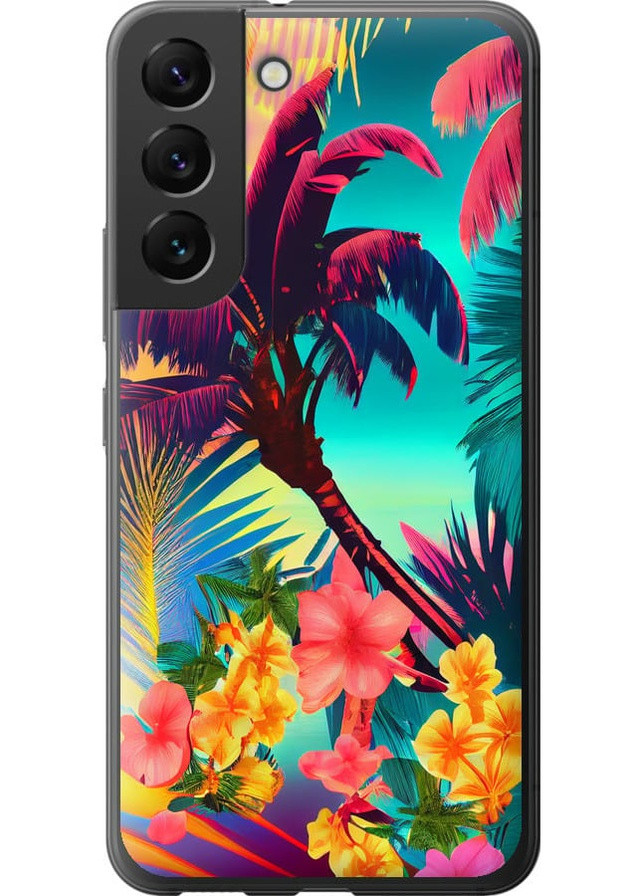 Силиконовый чехол 'Тропики v2' для Endorphone Samsung Galaxy S22 (258181237)