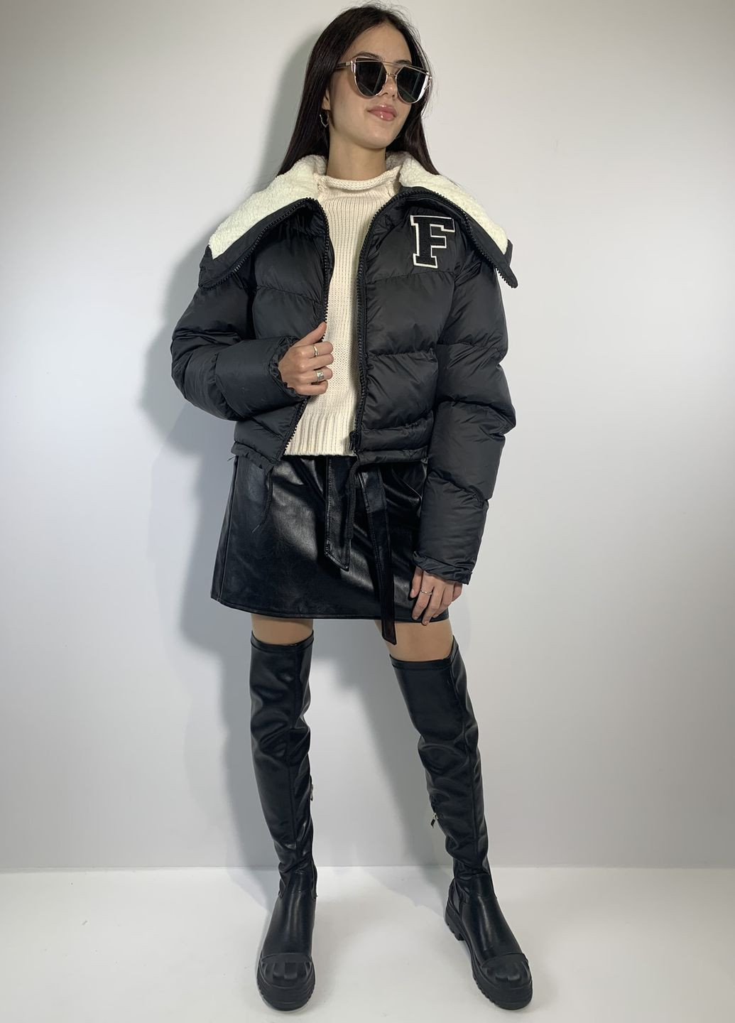 Чорна куртка Kor@Kor