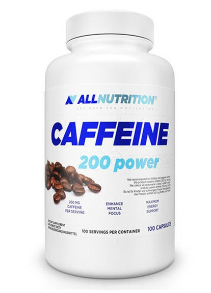 All Nutrition Caffeine 200 100 Caps Allnutrition (257252560)