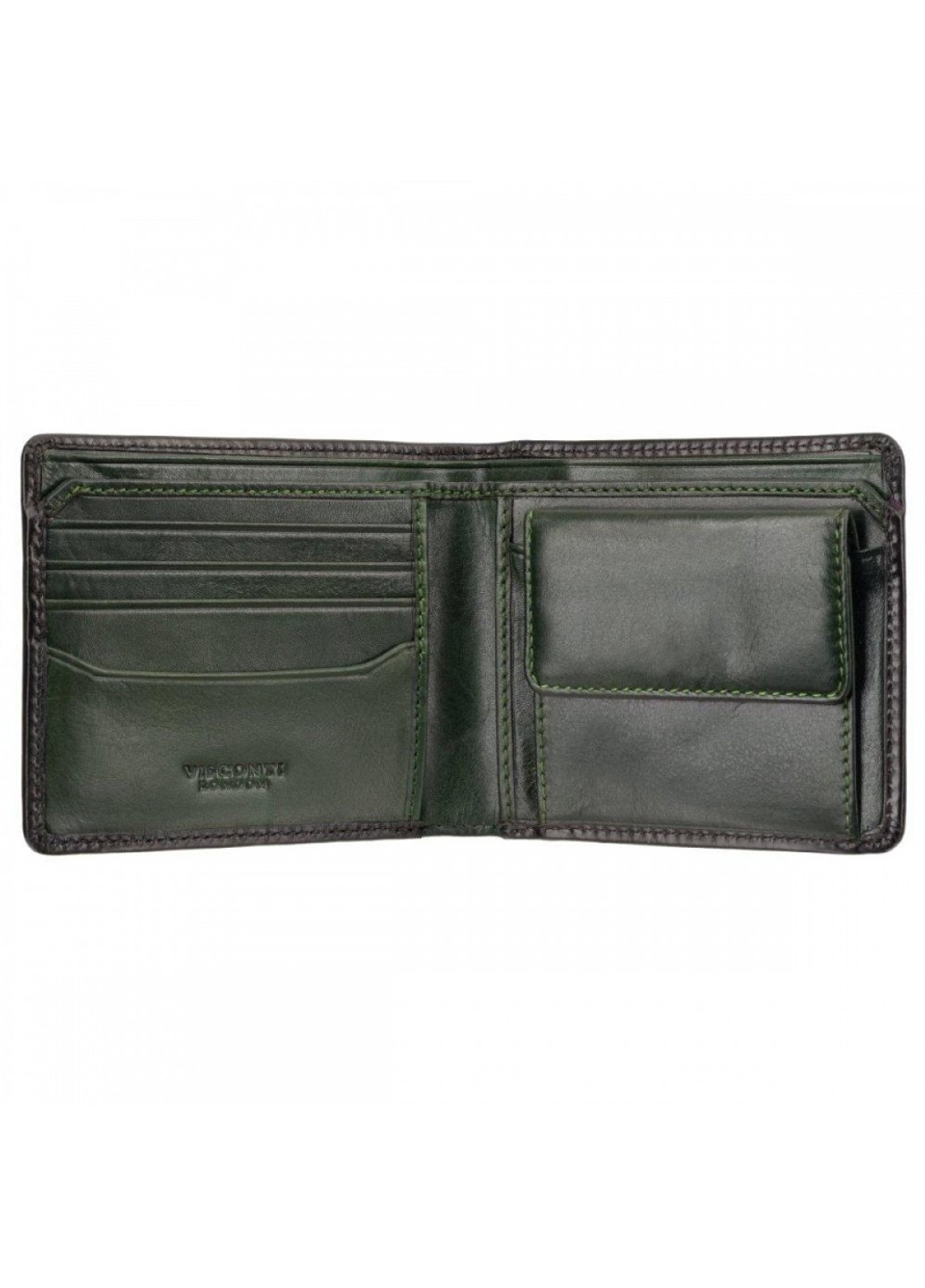 Мужской кожаный кошелек AT60 Arthur c RFID (Burnish Green) Visconti (261856037)