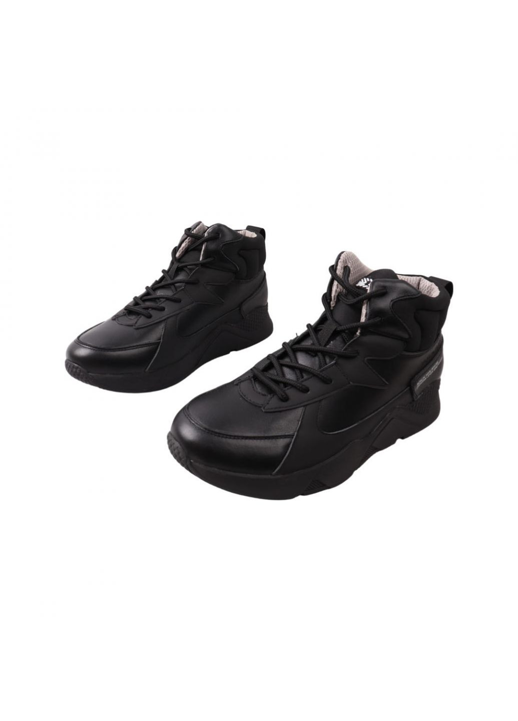 Черные ботинки мужские черные натуральная кожа Brave