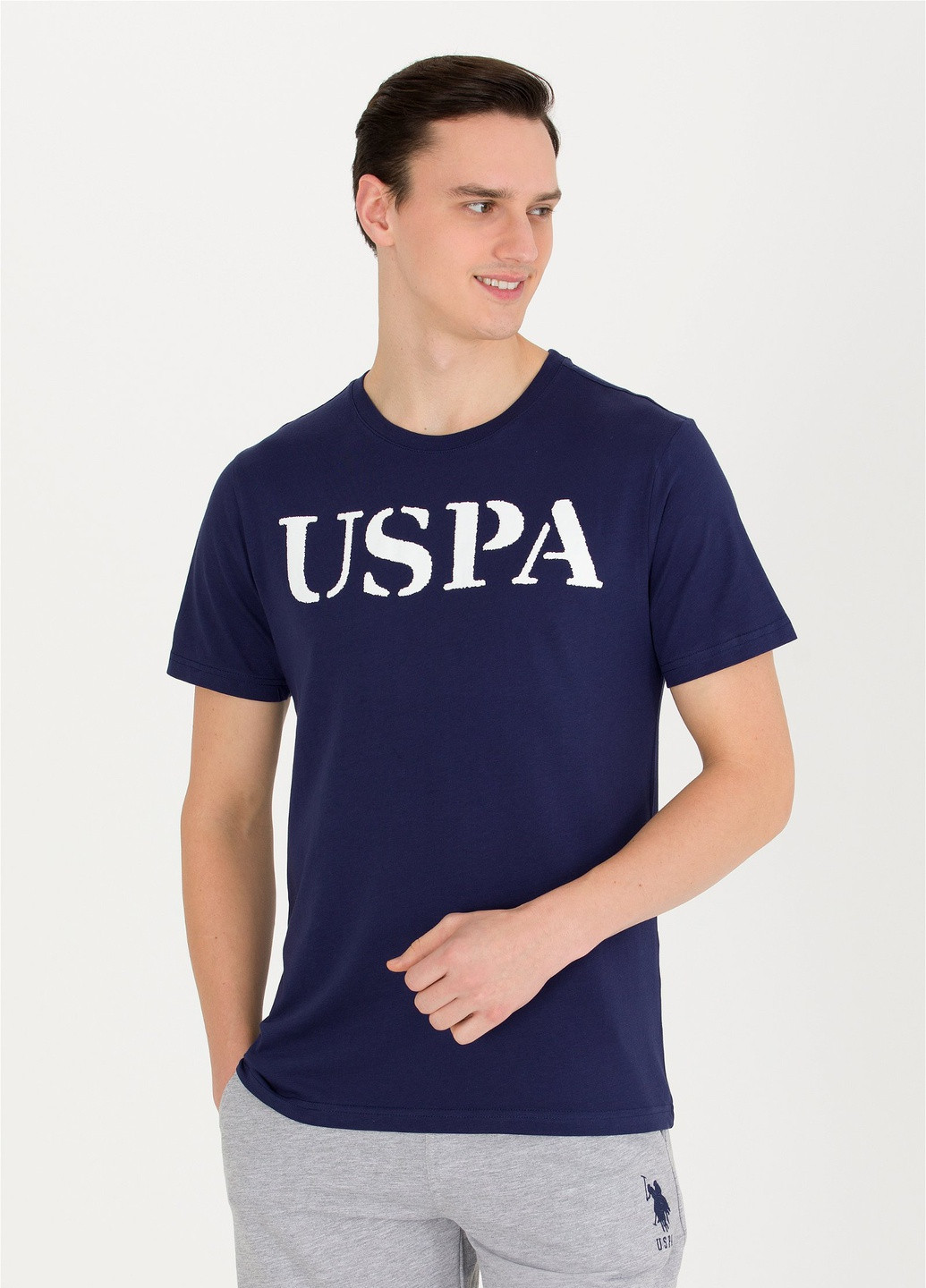 Темно-синяя футболка U.S. Polo Assn.