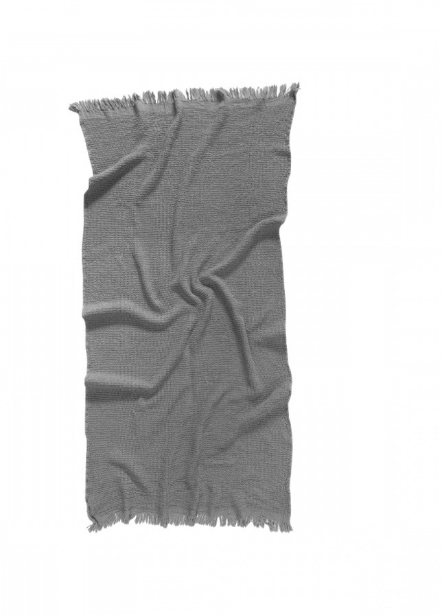 Lotus полотенце home - rius antrasit антрацит 90*170 однотонный серый производство - Турция