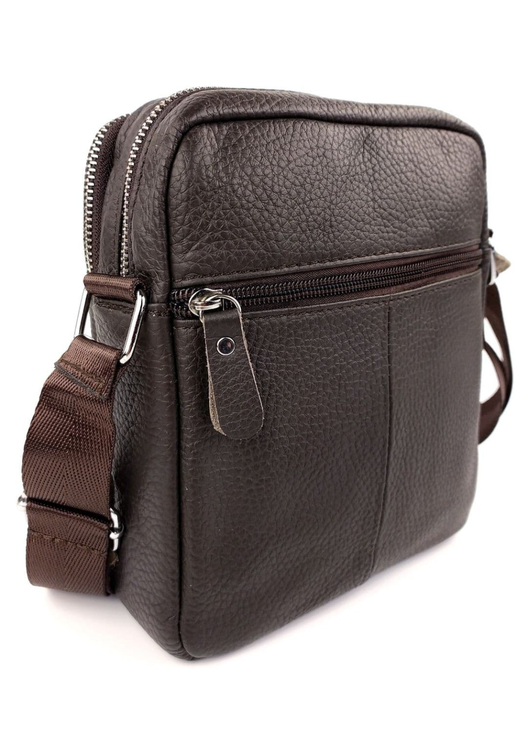 Чоловіча шкіряна сумка для чоловіків NS1201-2 коричнева JZ (259578250)
