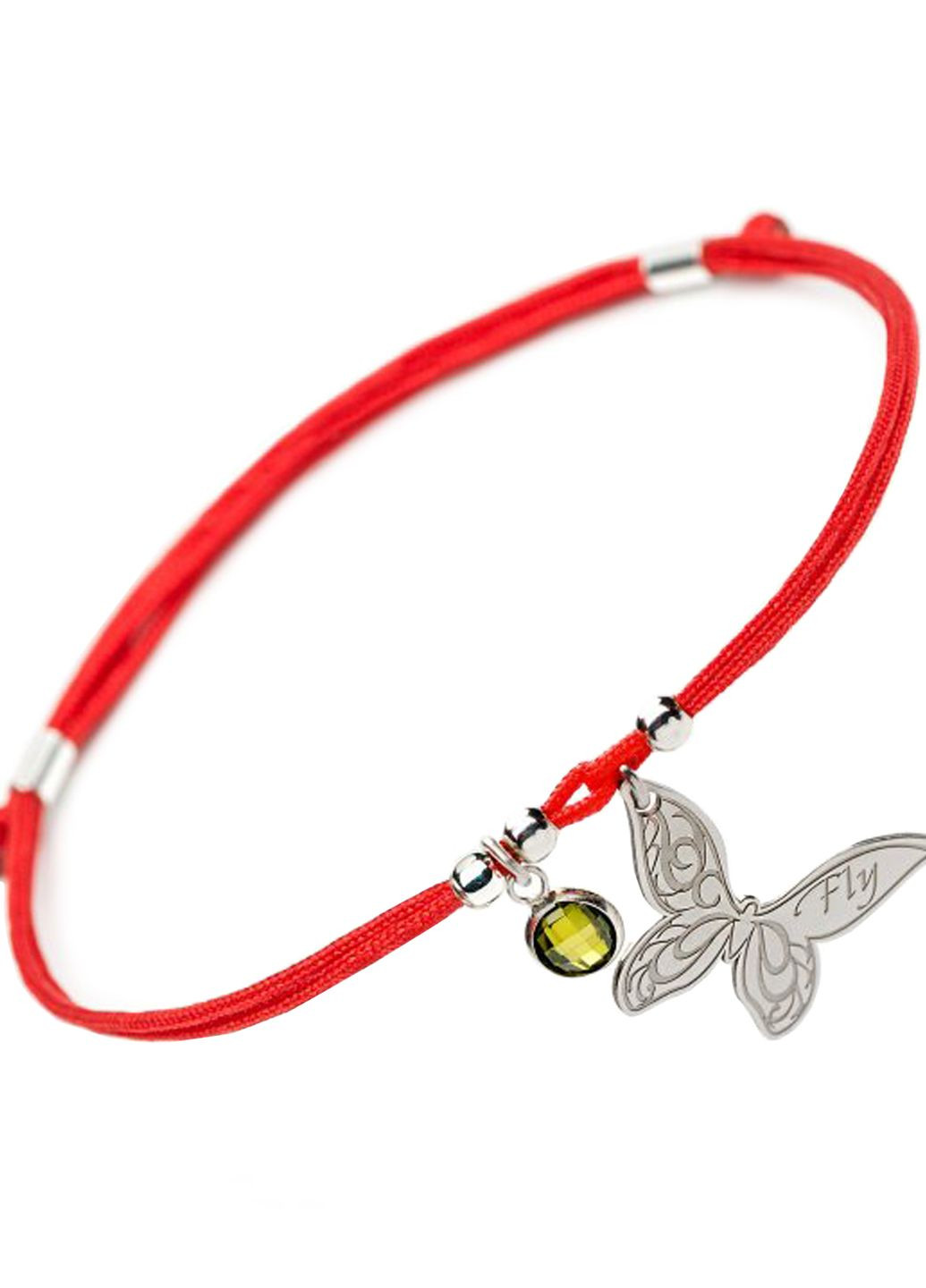 Срібний браслет Червоний Метелик регулюється Family Tree Jewelry Line (266267261)