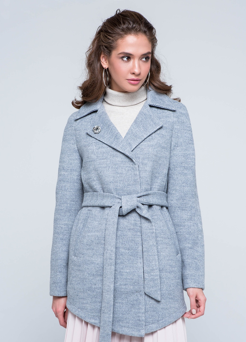 Светло-серый демисезонный кардиган Emass