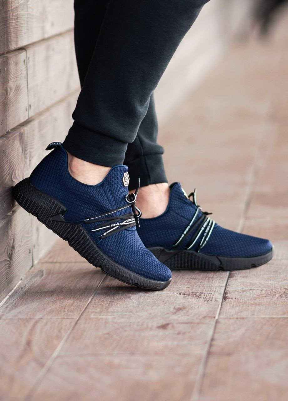 Синие демисезонные кросовки south shock navy Vakko