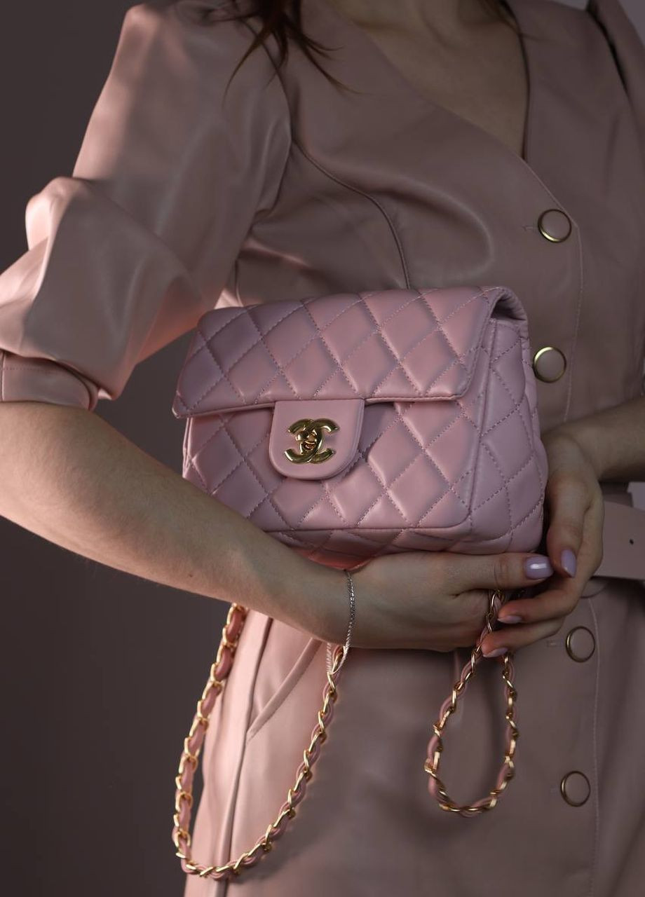 Сумка классическая с лого Chanel 21 pink Vakko (260603804)