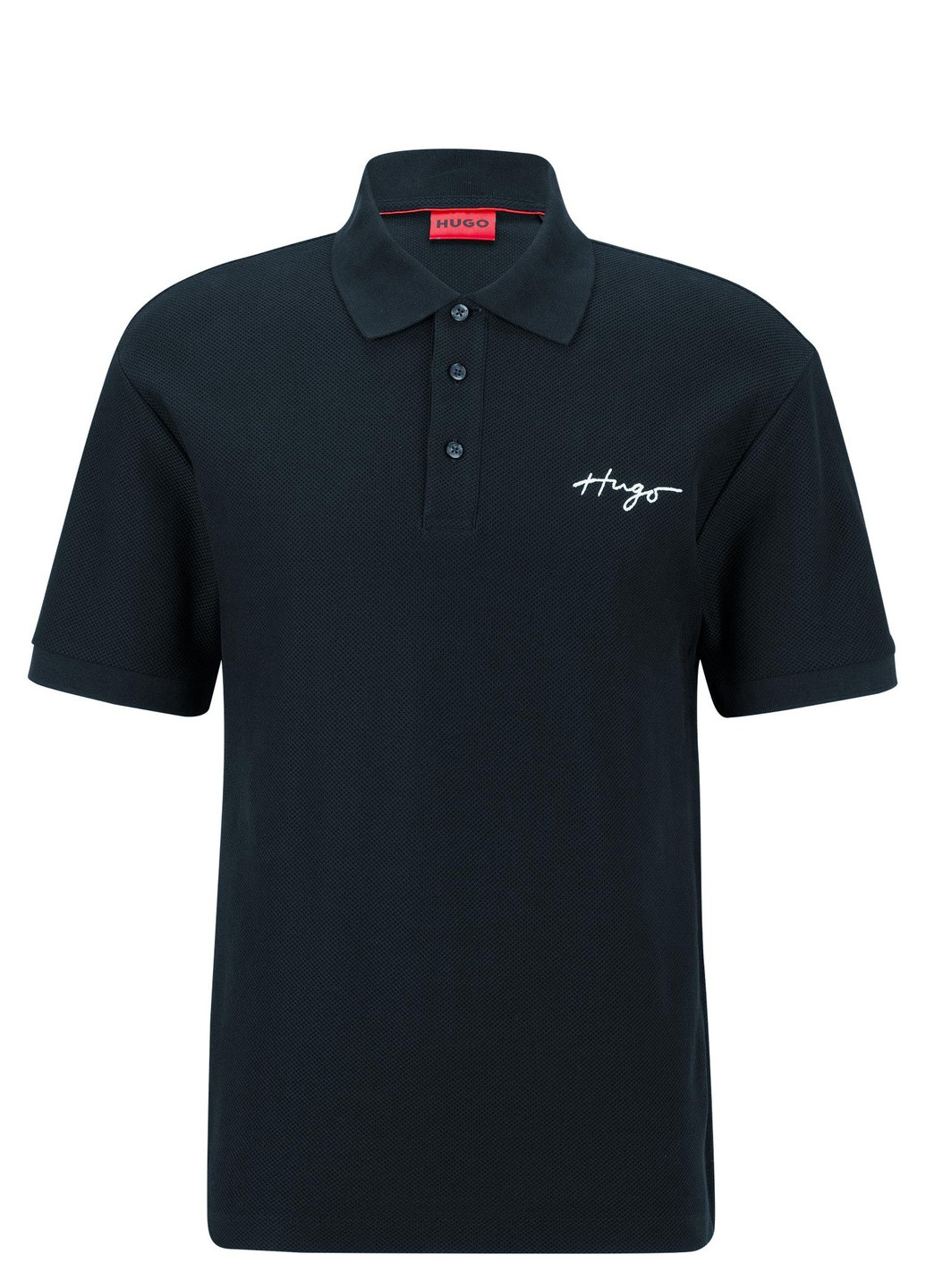 Поло чоловіче Hugo Boss cotton-piqué polo shirt with handwritten logo (258346740)