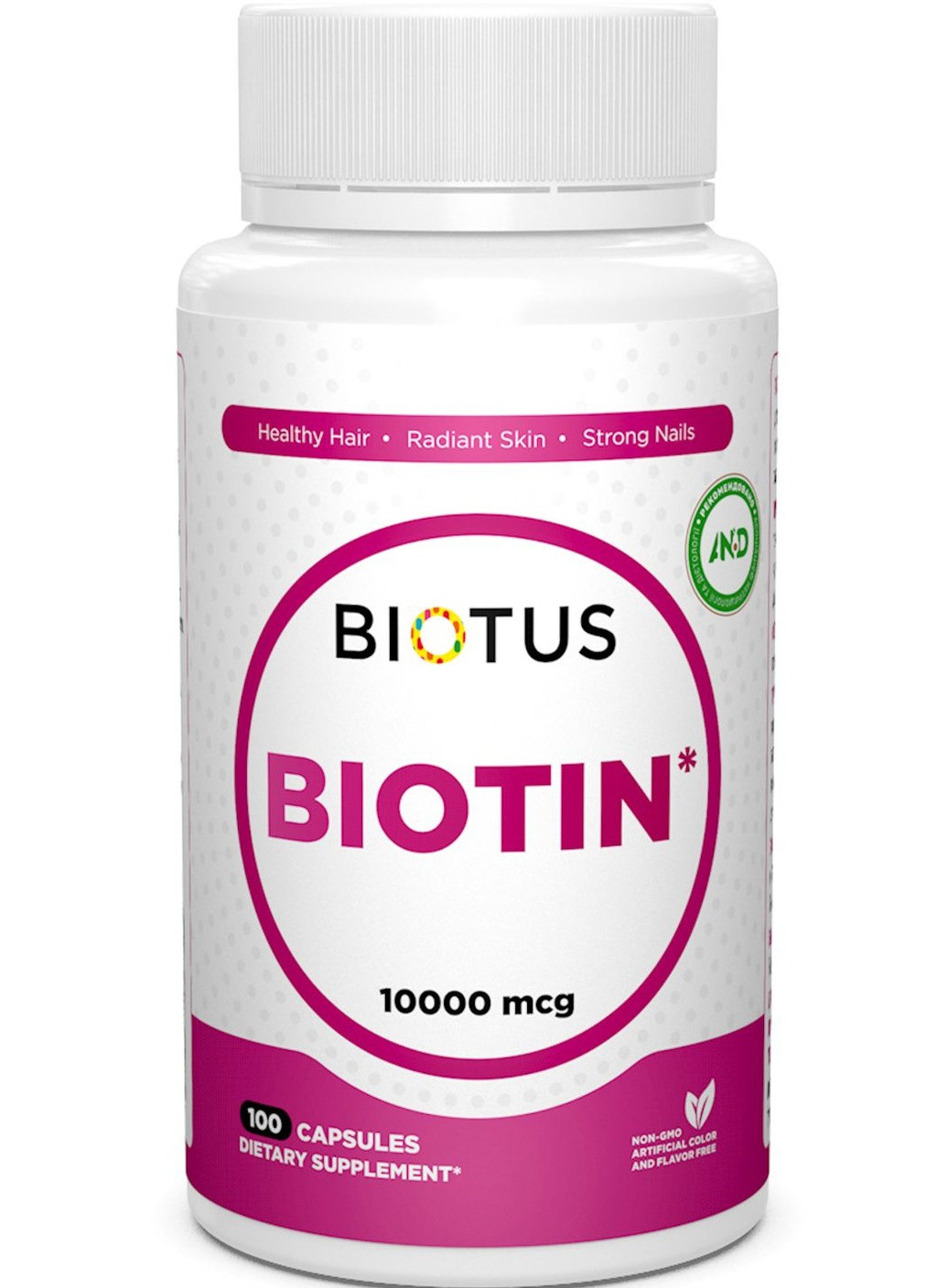 Biotin 10000 mcg 100 Caps BIO-530302 Biotus (257495257)