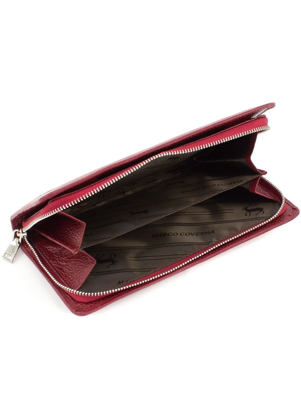 Кожаный кошелек для женщин с ручкой MC-1-6056-4 (JZ6565) бордовый Marco Coverna (259752562)