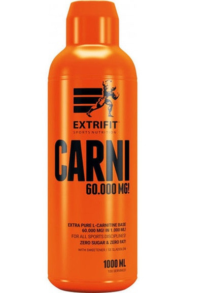 Carni Liquid 60 000 1000 ml /100 servings/ Mango Pineapple Extrifit (256720060)