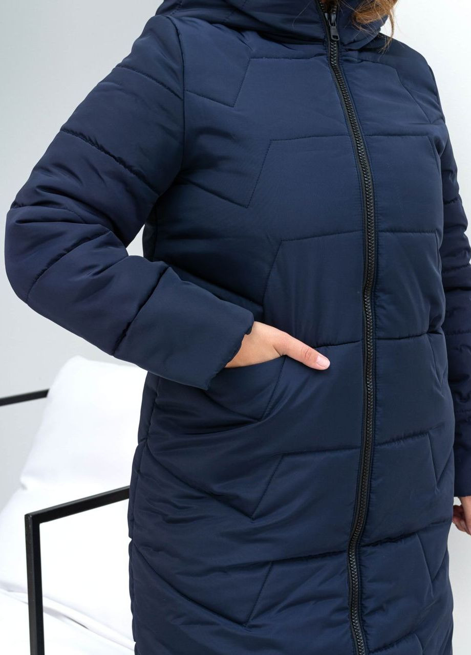 Синя зимня жіноча зимова куртка великого розміру SK
