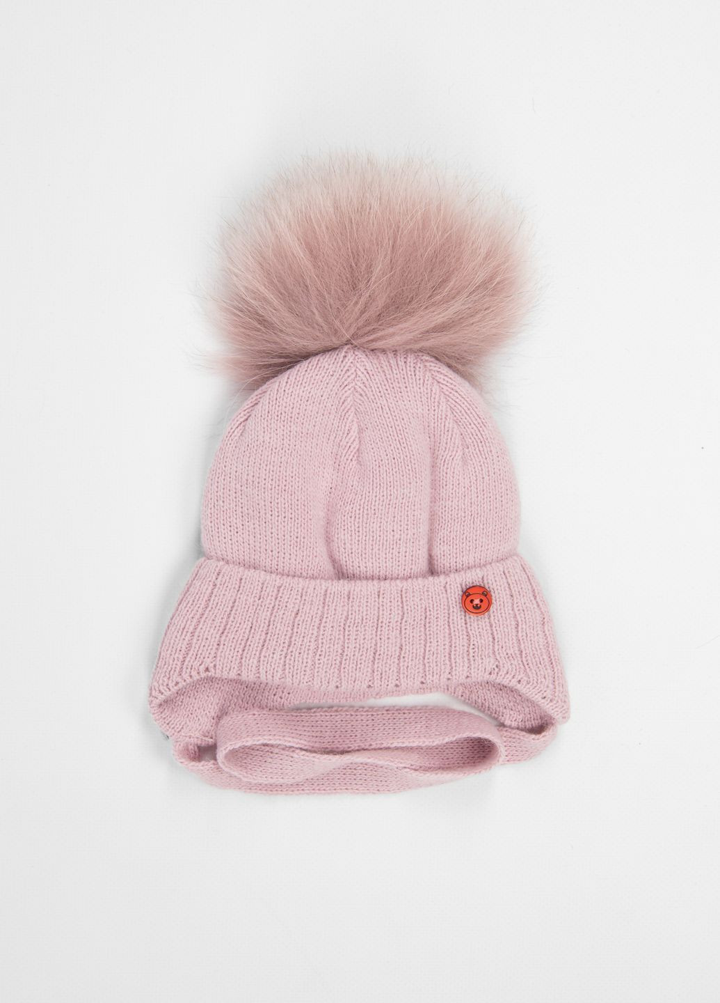 Шапка для девочки цвет пудровый ЦБ-00234935 Kraft (270090841)