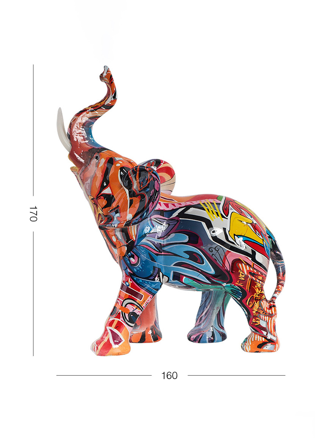 Статуетка декоративна "Слон", 16х17 см MVM (268369546)