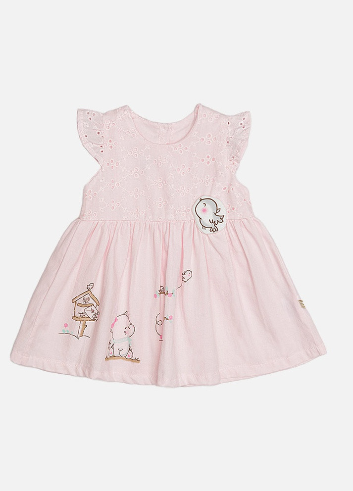 Розовое платье для девочки цвет розовый цб-00219566 Elefin baby (259466849)