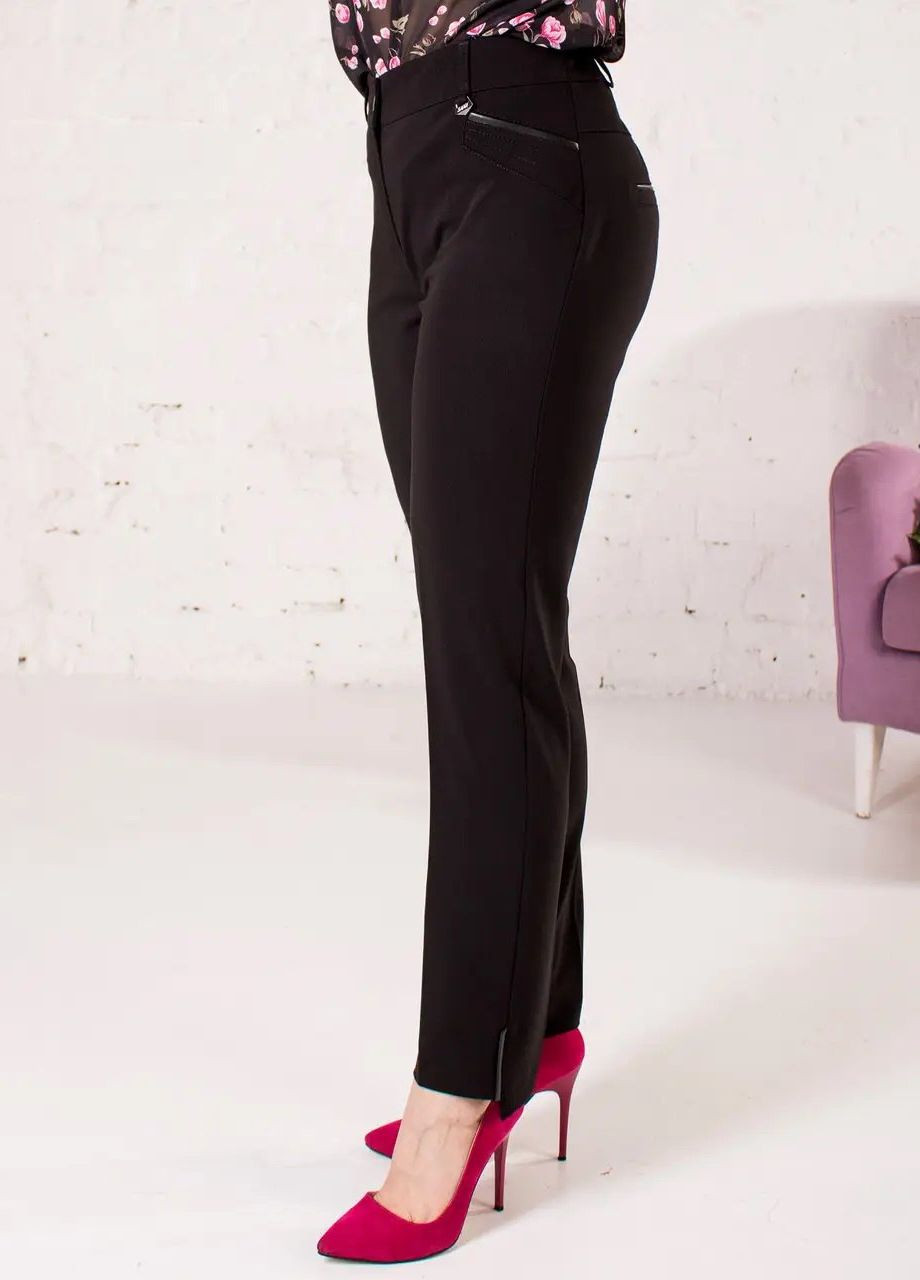 Женские укороченные брюки 22112B черного цвета. No Brand (276775911)
