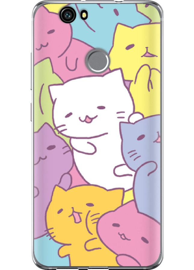 2D пластиковый чехол 'Котики' для Endorphone Huawei Nova (259158928)