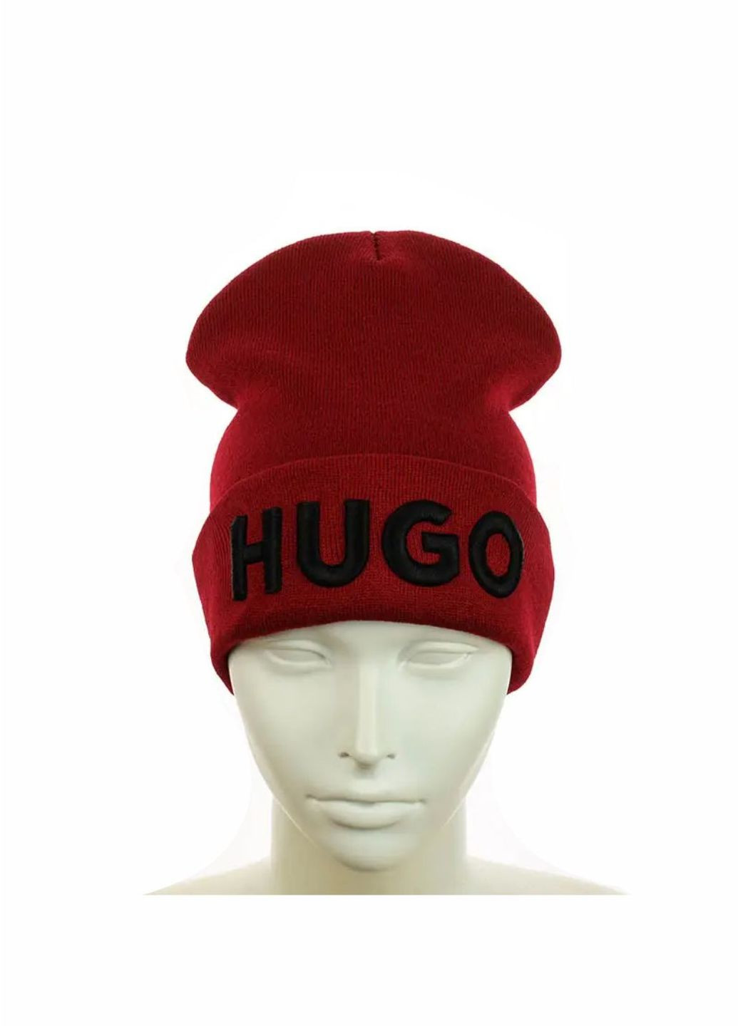 Молодежная шапка бини лонг HUGO (Хьюго) No Brand бини лонг (276260544)